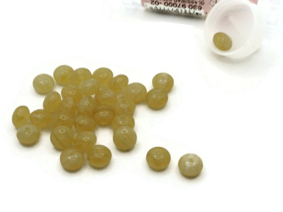 20 grams 9mm x 6mm Yellow Rondelle Beads Czech Glass Beads John Beads Vials Jewelry Making Beading Supplies
