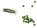 20 grams 9mm x 6mm Green Rondelle Beads Czech Glass Beads John Beads Vials Jewelry Making Beading Supplies