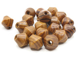 20 17mm Wood Bicone Beads Large Wooden Beads Brown Beads Natural Beads Wood Grain Bead Loose Beads Jewelry Making Beading Supplies Smileyboy