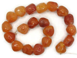 20 10mm Orange Nugget Beads Vintage Plastic Beads New Old Stock Beads Jewelry Making Beading Supplies Loose Beads Smileyboy