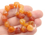 20 10mm Orange Nugget Beads Vintage Plastic Beads New Old Stock Beads Jewelry Making Beading Supplies Loose Beads Smileyboy