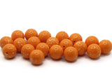 20 14mm Round Orange Spotted  Beads Vintage Lucite Beads Jewelry Making New Old Stock Craft Supplies Orange Lucite Beads Moon Glow Bead