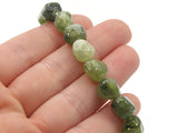 20 10mm Green Nugget Beads Vintage Plastic Beads New Old Stock Beads Jewelry Making Beading Supplies Loose Beads Smileyboy