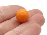 20 14mm Round Orange Spotted  Beads Vintage Lucite Beads Jewelry Making New Old Stock Craft Supplies Orange Lucite Beads Moon Glow Bead