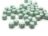50 8mm Opaque Pale Turquoise Dice Beads 8mm Cube Beads Plastic Cube Beads Six Sided Dice Acrylic Dice Beads