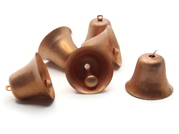 6 Vintage Copper Cup  Bells 20mm x 26mm Bell Charms Beads Jewelry Making Beading Supplies Craft Supplies Smileyboy