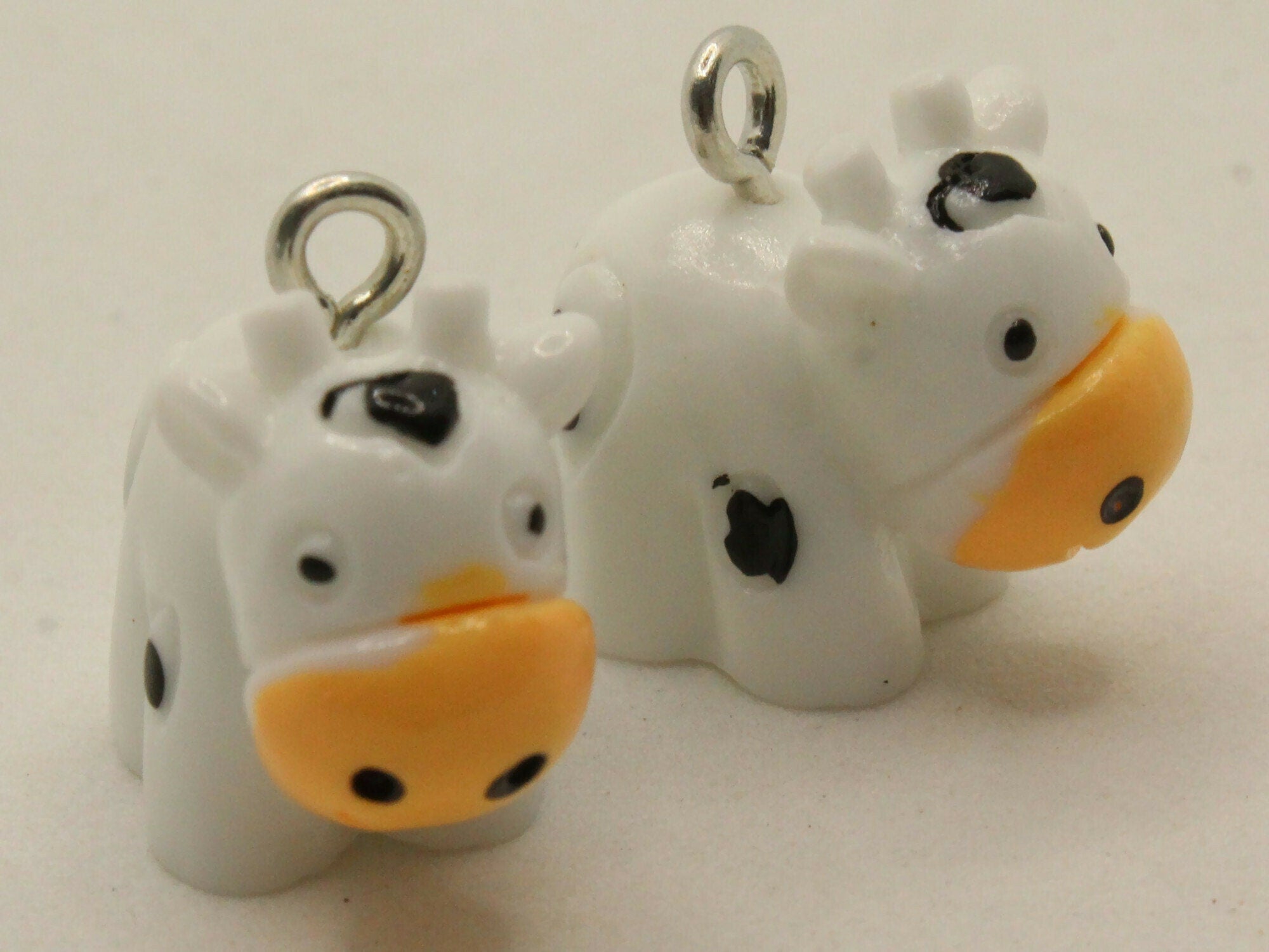 2 16mm Black and White Resin Cow Charms by Smileyboy Beads | Michaels