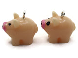 2 19mm Pink Pig Charms Resin Charms Animal Pendants Miniature Cute Charms Jewelry Making Beading Supplies kitsch charms Smileyboy