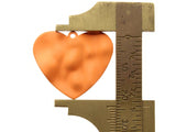28mm Orange Heart Pendants Painted Metal Heart Charms Bumpy Love Hearts Jewelry Making Beading Supplies Smileyboy