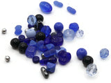 20 grams Mixed Black Pressed Glass Beads Czech Glass Beads John Beads Vials Jewelry Making Beading Supplies