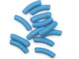 12 32mm Sky Blue Curved Tube Beads Plastic Beads Jewelry Making Beading Supplies Loose Beads Smileyboy