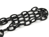 15.75 Inch  Black Plastic Oval Chain Jewelry Making Beading Supplies 40cm chain Jewelry Findings 13x8mm links Smileyboy