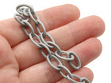 15.75 Inch Gray Plastic Oval Chain Jewelry Making Beading Supplies 40cm chain Jewelry Findings 13x8mm links Smileyboy