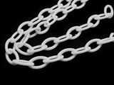 15.75 Inch White Plastic Oval Chain Jewelry Making Beading Supplies 40cm chain Jewelry Findings 13x8mm links Smileyboy