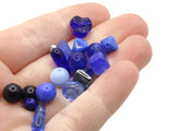 20 grams Mixed Black Pressed Glass Beads Czech Glass Beads John Beads Vials Jewelry Making Beading Supplies