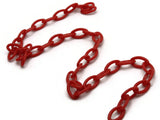 15.75 Inch Red Plastic Oval Chain Jewelry Making Beading Supplies 40cm chain Jewelry Findings 13x8mm links Smileyboy