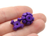 20 15mm Stacking Beads Purple Rondelle Beads Plastic Chain Beads Jewelry Making Beading Supplies Smileyboy