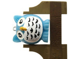 2 31mm Blue Owl Charms Resin Charms Bird Pendants Miniature Cute Charms Jewelry Making Beading Supplies kitsch charms Smileyboy