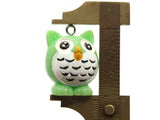 2 31mm Green Owl Charms Resin Charms Bird Pendants Miniature Cute Charms Jewelry Making Beading Supplies kitsch charms Smileyboy