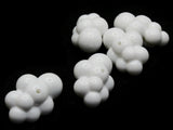 5 32mm x 23mm White Cloud Beads Vintage Lucite Beads Vintage Plastic Beads Bead Frames Jewelry Making Beading Supplies Large Loose Beads