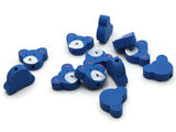 12 15mm Blue Wooden Teddy Bear Beads Animal Beads Wood Beads Toy Beads Cute Beads Multicolor Beads Novelty Beads to String