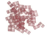40 17mm Two Hole Light Pink Pillow Acrylic Beads Plastic Rectangle Beads Jewelry Making Beading Supplies Loose Beads Smileyboy