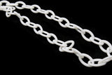 15.75 Inch White Plastic Oval Chain Jewelry Making Beading Supplies 40cm chain Jewelry Findings 13x8mm links Smileyboy