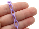 15.75 Inch Purple Plastic Oval Chain Jewelry Making Beading Supplies 40cm chain Jewelry Findings 13x8mm links Smileyboy