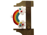 2 26mm Rainbow Charms Resin Pendants Miniature Cute Charms Jewelry Making Beading Supplies kitsch charms Smileyboy