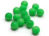 14 10mm Round Bright Green Beads Vintage Moonglow Lucite Bead Loose Beads Jewelry Making Beading Supplies New Old Stock Bead Ball Beads
