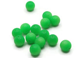14 10mm Round Bright Green Beads Vintage Moonglow Lucite Bead Loose Beads Jewelry Making Beading Supplies New Old Stock Bead Ball Beads