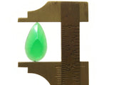 25 20mm Faceted Teardrop Cabochons Clear Green Cabochons Vintage West Germany Plastic Cabochons Jewelry Making Beading Supplies