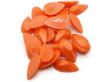 25 20mm Faceted Teardrop Cabochons Orange Cabochons Vintage West Germany Plastic Cabochons Jewelry Making Beading Supplies