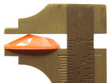 25 20mm Faceted Teardrop Cabochons Orange Cabochons Vintage West Germany Plastic Cabochons Jewelry Making Beading Supplies