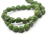33 13mm Green Howlite Skull Beads Gemstone Beads Stone Dyed Beads Jewelry Making Beading Supplies