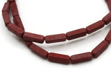 32 13mm Red Rectangle Howlite Beads Gemstone Beads Dyed Beads Jewelry Making Beading Supplies Smileyboy