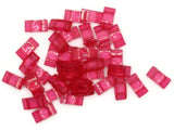 40 17mm Two Hole Pink Pillow Acrylic Beads Plastic Rectangle Beads Jewelry Making Beading Supplies Loose Beads Smileyboy