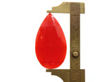 4 50mm Faceted Teardrop Cabochons Red Cabochons Vintage West Germany Plastic Cabochons Jewelry Making Beading Supplies