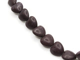 35 12mm Purple Howlite Heart Beads Gemstone Beads Dyed Beads  Jewelry Making Beading Supplies Howlite Stone Beads