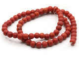 65 5mm to 6mm Round Red Howlite Beads Gemstone Beads Dyed Beads Jewelry Making Beading Supplies Howlite Stone Beads