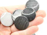 8 25mm Splatter Beads Beads Spotted Acrylic Beads Gray and Black Beads Coin Beads Plastic Beads Flat Round Beads Focal Beads Loose Beads