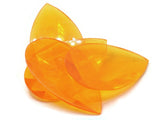 4 50mm Faceted Teardrop Cabochons Orange Cabochons Vintage West Germany Plastic Cabochons Jewelry Making Beading Supplies