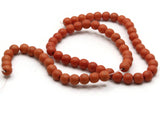 65 5mm to 6mm Round Orange Howlite Beads Gemstone Beads Dyed Beads Jewelry Making Beading Supplies Howlite Stone Beads