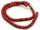 65 5mm to 6mm Round Red Howlite Beads Gemstone Beads Dyed Beads Jewelry Making Beading Supplies Howlite Stone Beads