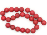 24 17mm Round Pink Howlite Beads Gemstone Beads Dyed Beads Jewelry Making Beading Supplies Howlite Stone Beads