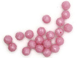 20 12mm Pink Pressed Rose Beads Full Strand Vintage Pressed Plastic Beads Round Floral Beads Jewelry Making Beading Supplies Smileyboy