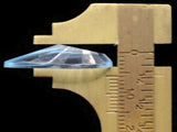 12 20mm Faceted Teardrop Cabochons Clear Ice Blue Cabochons Vintage West Germany Plastic Cabochons Jewelry Making Beading Supplies
