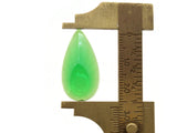 12 20mm Faceted Teardrop Cabochons Clear Green Cabochons Vintage West Germany Plastic Cabochons Jewelry Making Beading Supplies