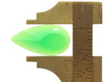 12 20mm Faceted Teardrop Cabochons Clear Green Cabochons Vintage West Germany Plastic Cabochons Jewelry Making Beading Supplies