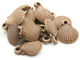 14 16mm Brown Oyster Seashell Beads Small Plastic Beads Acrylic Beach Beads Jewelry Making Beading Supplies